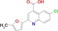 6-chloro-2-(5-methyl-2-furyl)quinoline-4-carboxylic acid
