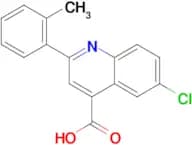 6-chloro-2-(2-methylphenyl)quinoline-4-carboxylic acid