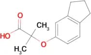2-(2,3-dihydro-1H-inden-5-yloxy)-2-methylpropanoic acid
