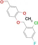 4-[(2-chloro-4-fluorobenzyl)oxy]-3-methoxybenzaldehyde