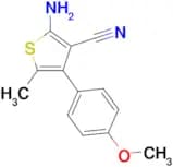 2-amino-4-(4-methoxyphenyl)-5-methylthiophene-3-carbonitrile