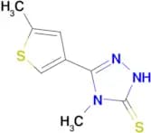 4-methyl-5-(5-methyl-3-thienyl)-4H-1,2,4-triazole-3-thiol
