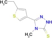5-(5-ethyl-3-thienyl)-4-methyl-4H-1,2,4-triazole-3-thiol