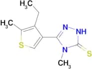 5-(4-ethyl-5-methyl-3-thienyl)-4-methyl-4H-1,2,4-triazole-3-thiol