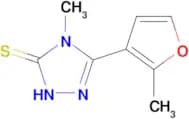 4-methyl-5-(2-methyl-3-furyl)-4H-1,2,4-triazole-3-thiol