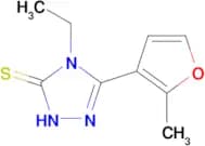 4-ethyl-5-(2-methyl-3-furyl)-4H-1,2,4-triazole-3-thiol