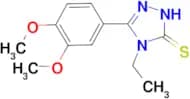 5-(3,4-dimethoxyphenyl)-4-ethyl-4H-1,2,4-triazole-3-thiol