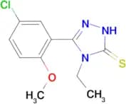 5-(5-chloro-2-methoxyphenyl)-4-ethyl-4H-1,2,4-triazole-3-thiol