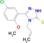 4-allyl-5-(5-chloro-2-methoxyphenyl)-4H-1,2,4-triazole-3-thiol