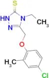 5-[(4-chloro-2-methylphenoxy)methyl]-4-ethyl-4H-1,2,4-triazole-3-thiol