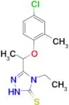 5-[1-(4-chloro-2-methylphenoxy)ethyl]-4-ethyl-4H-1,2,4-triazole-3-thiol