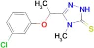 5-[1-(3-chlorophenoxy)ethyl]-4-methyl-4H-1,2,4-triazole-3-thiol