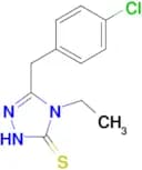 5-(4-chlorobenzyl)-4-ethyl-4H-1,2,4-triazole-3-thiol