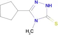 5-cyclopentyl-4-methyl-4H-1,2,4-triazole-3-thiol