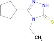 5-cyclopentyl-4-ethyl-4H-1,2,4-triazole-3-thiol