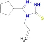 4-allyl-5-cyclopentyl-4H-1,2,4-triazole-3-thiol