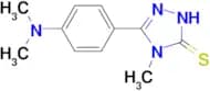 5-[4-(dimethylamino)phenyl]-4-methyl-4H-1,2,4-triazole-3-thiol