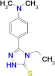 5-[4-(dimethylamino)phenyl]-4-ethyl-4H-1,2,4-triazole-3-thiol