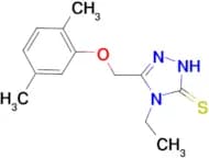 5-[(2,5-dimethylphenoxy)methyl]-4-ethyl-4H-1,2,4-triazole-3-thiol