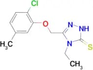 5-[(2-chloro-5-methylphenoxy)methyl]-4-ethyl-4H-1,2,4-triazole-3-thiol