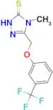 4-methyl-5-{[3-(trifluoromethyl)phenoxy]methyl}-4H-1,2,4-triazole-3-thiol