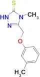 4-methyl-5-[(3-methylphenoxy)methyl]-4H-1,2,4-triazole-3-thiol