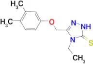 5-[(3,4-dimethylphenoxy)methyl]-4-ethyl-4H-1,2,4-triazole-3-thiol