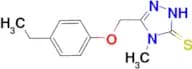 5-[(4-ethylphenoxy)methyl]-4-methyl-4H-1,2,4-triazole-3-thiol
