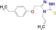 4-allyl-5-[(4-ethylphenoxy)methyl]-4H-1,2,4-triazole-3-thiol