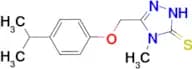5-[(4-isopropylphenoxy)methyl]-4-methyl-4H-1,2,4-triazole-3-thiol