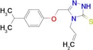 4-allyl-5-[(4-isopropylphenoxy)methyl]-4H-1,2,4-triazole-3-thiol