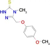 5-[(4-methoxyphenoxy)methyl]-4-methyl-4H-1,2,4-triazole-3-thiol