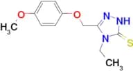 4-ethyl-5-[(4-methoxyphenoxy)methyl]-4H-1,2,4-triazole-3-thiol