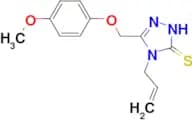 4-allyl-5-[(4-methoxyphenoxy)methyl]-4H-1,2,4-triazole-3-thiol