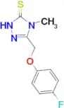 5-[(4-fluorophenoxy)methyl]-4-methyl-4H-1,2,4-triazole-3-thiol