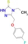 4-ethyl-5-[(4-fluorophenoxy)methyl]-4H-1,2,4-triazole-3-thiol
