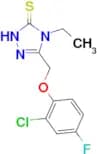 5-[(2-chloro-4-fluorophenoxy)methyl]-4-ethyl-4H-1,2,4-triazole-3-thiol