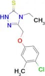5-[(4-chloro-3-methylphenoxy)methyl]-4-ethyl-4H-1,2,4-triazole-3-thiol