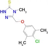 5-[(4-chloro-3,5-dimethylphenoxy)methyl]-4-methyl-4H-1,2,4-triazole-3-thiol