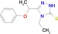 4-ethyl-5-(1-phenoxyethyl)-4H-1,2,4-triazole-3-thiol