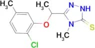 5-[1-(2-chloro-5-methylphenoxy)ethyl]-4-methyl-4H-1,2,4-triazole-3-thiol