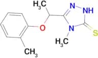 4-methyl-5-[1-(2-methylphenoxy)ethyl]-4H-1,2,4-triazole-3-thiol