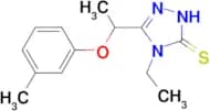 4-ethyl-5-[1-(3-methylphenoxy)ethyl]-4H-1,2,4-triazole-3-thiol