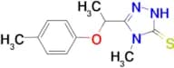 4-methyl-5-[1-(4-methylphenoxy)ethyl]-4H-1,2,4-triazole-3-thiol