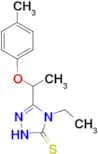 4-ethyl-5-[1-(4-methylphenoxy)ethyl]-4H-1,2,4-triazole-3-thiol