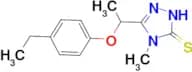 5-[1-(4-ethylphenoxy)ethyl]-4-methyl-4H-1,2,4-triazole-3-thiol