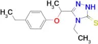 4-ethyl-5-[1-(4-ethylphenoxy)ethyl]-4H-1,2,4-triazole-3-thiol