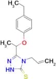 4-allyl-5-[1-(4-ethylphenoxy)ethyl]-4H-1,2,4-triazole-3-thiol