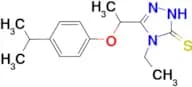 4-ethyl-5-[1-(4-isopropylphenoxy)ethyl]-4H-1,2,4-triazole-3-thiol