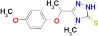 5-[1-(4-methoxyphenoxy)ethyl]-4-methyl-4H-1,2,4-triazole-3-thiol